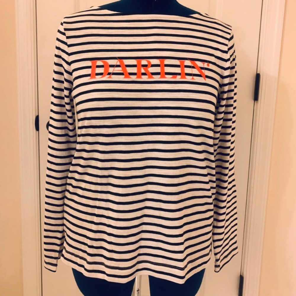 Banana Republic boatneck top new with tags, sz M.